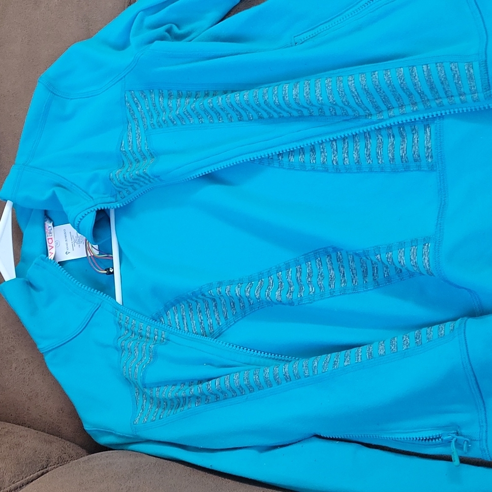 A jacket for athletics or working out for kids or preteens.